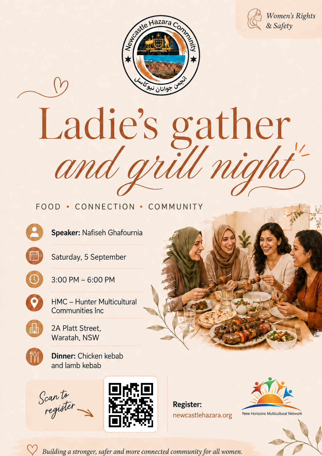 Session 2 – Ladies’ Gather and Grill Night